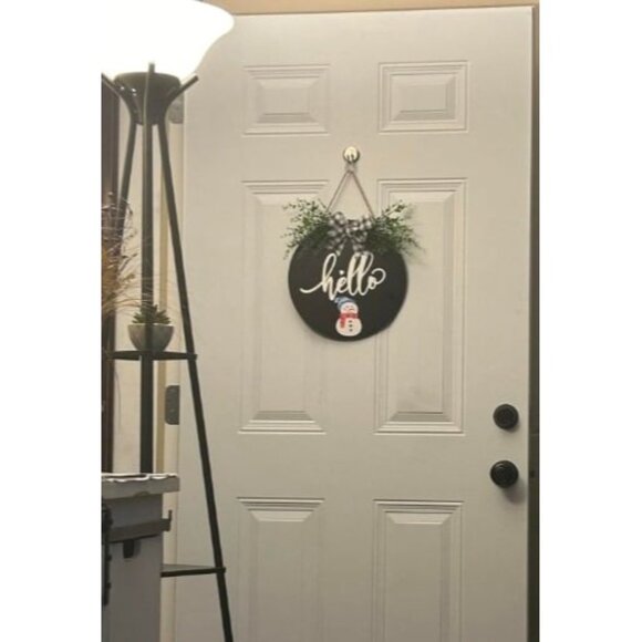 Interchangeable Welcome Sign for Front Door Wooden Seasonal Welcome Sign Rustic - Picture 2 of 2